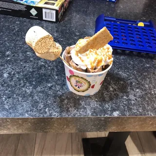 6. Cotton Smores Rolled Ice Cream