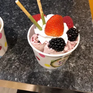 7. Supreme Berry Rolled Ice Cream