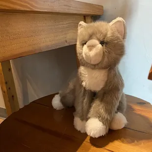 Her kitty had to have a special spot of course!