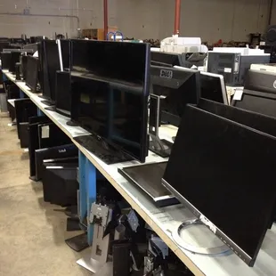 Various size computer LCD monitors