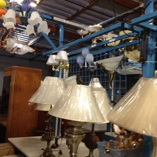 Wall lighting and table lamps