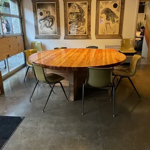 Inside has separate areas.