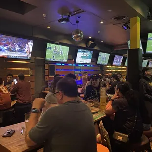 Sports watching and dining section