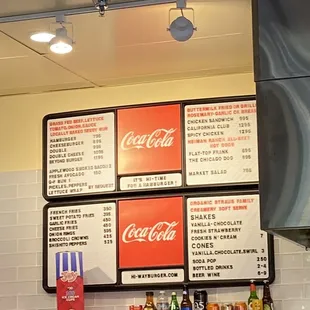 Menu from opening day