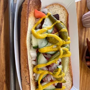 Chicago dog no relish.
