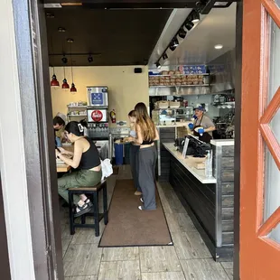 Entry way into the restaurant
