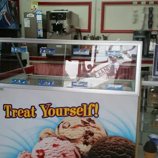 a display of ice cream