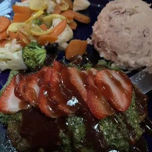 Pesto strawberry chicken