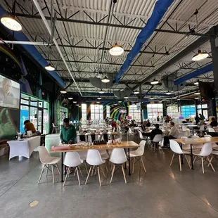 the interior of a restaurant