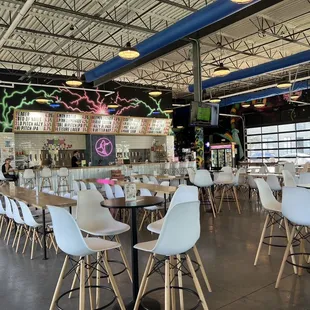 the interior of a restaurant