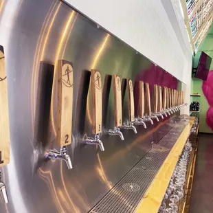 21 taps of Hi-Wire beer plus 3 taps of wine and hard cider