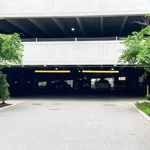 Convenient parking to the left of our front door in a dedicated parking garage