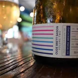 a label on a bottle of wine