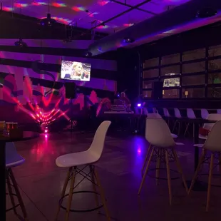 Here's the barren dance floor since the deejay played what he wanted, rather than taking any requests.