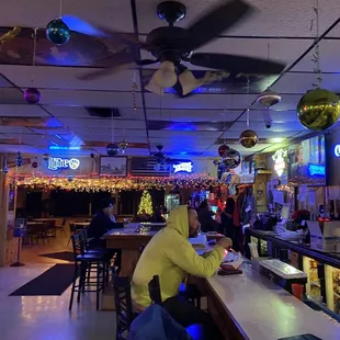 a man sitting at the bar
