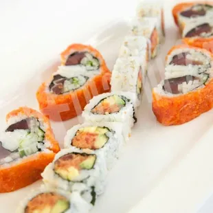 sushi, sushi and sashimi, food, sashimi