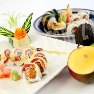 food, sashimi, sushi and sashimi, sushi