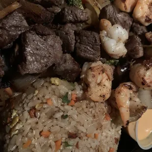 Filet Mignon and Shrimp