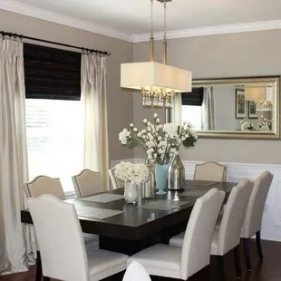 a formal dining room