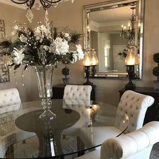 a formal dining room