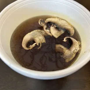 Soup with hibachi