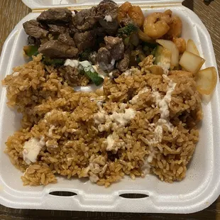 Hibachi steak and shrimp