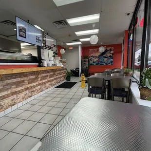 The whole view of the inside.