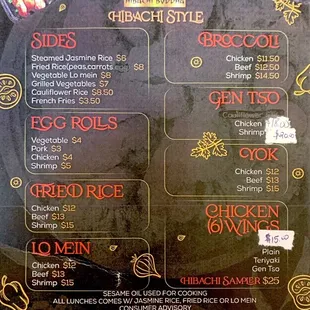 Menu 12/1/2023.