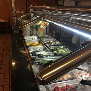 a variety of food items