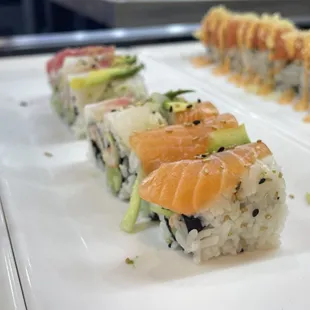 sushi, sashimi, sushi and sashimi, food