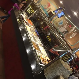 One of the five buffet stations.