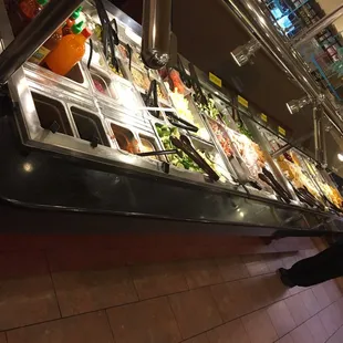 One of the five buffet stations.