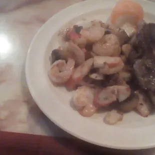 Seafood plate