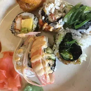 Limited sushi offerings