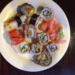 This was my &quot;first&quot; plate of 3 at hibachi grill on 09/19/2016
