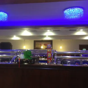 interior, sushi and sashimi