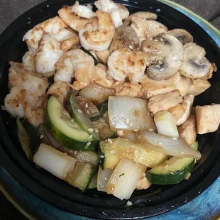 Dinner Hibachi Chicken &amp; Shrimp