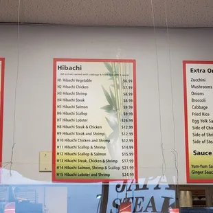 Clearer picture of the menu