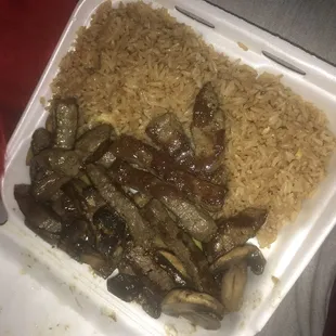 Hibachi steak w/veggies