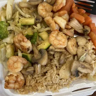 Shrimp hibachi