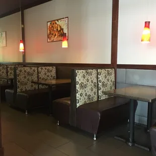 Nice enough, seating areas. Warm though.