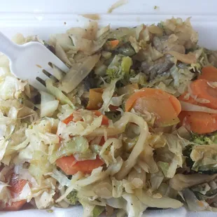 Just veggies no rice today