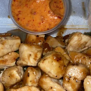 Spicy Mayo with Hibachi chicken