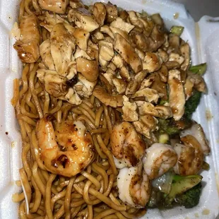 Hibachi Shrimp and Chicken