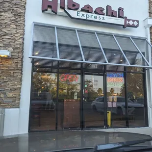 the front of a hibachi express
