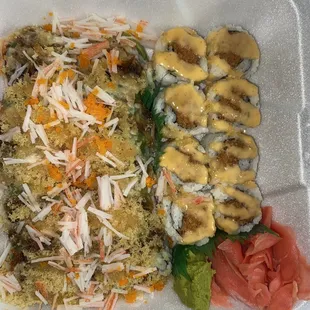 Spicy Tuna Roll and Golden Roll