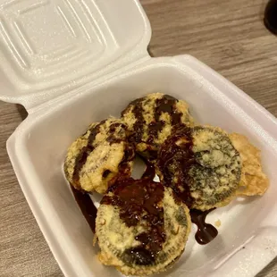 Complimentary fried Oreos