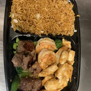 Hibachi chicken steak &amp; Shrimp
