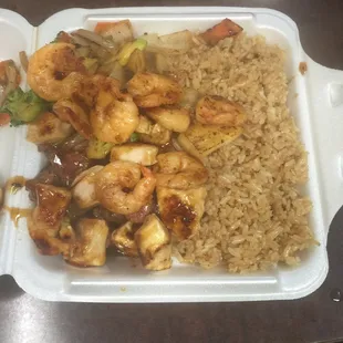 hibachi chicken &amp; steak &amp; shrimp