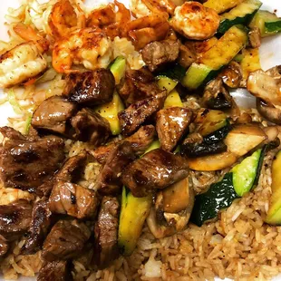 Hibachi Steak and Shrimp